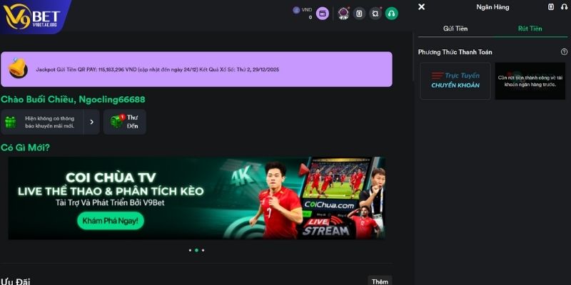 Rút Tiền V9BET